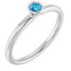 Natural Blue Zircon | Round | 3mm