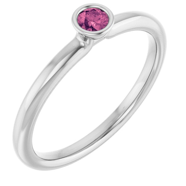Natural Pink Tourmaline | Round | 3mm
