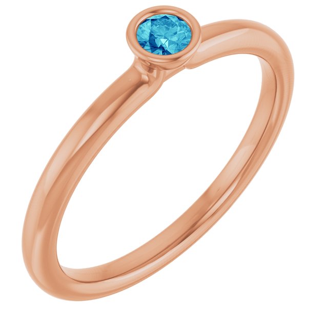 Natural Blue Zircon | Round | 3mm