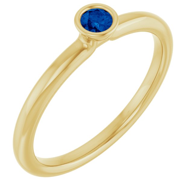Lab-Grown Blue Sapphire | Round | 3mm | Natural Blue Sapphire | Round | 3mm