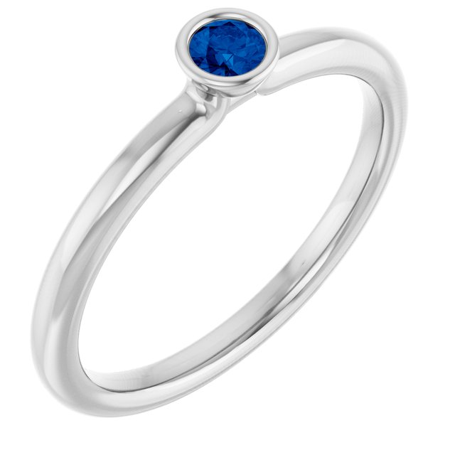 Natural Blue Sapphire | Round | 3mm | Lab-Grown Blue Sapphire | Round | 3mm