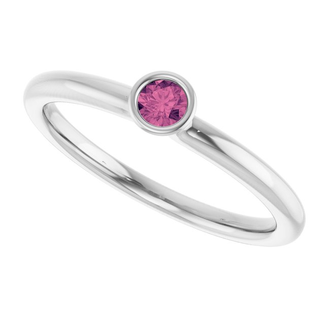 Natural Pink Tourmaline | Round | 3mm