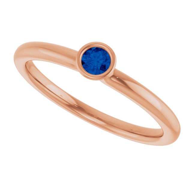 Lab-Grown Blue Sapphire | Round | 3mm