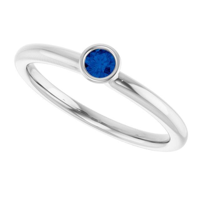 Lab-Grown Blue Sapphire | Round | 3mm