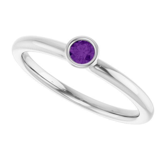 Natural Amethyst | Round | 3mm