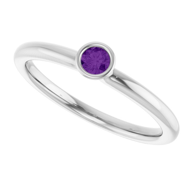Natural Amethyst | Round | 3mm