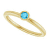 Natural Aquamarine | Round | 3mm