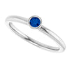 Lab-Grown Blue Sapphire | Round | 3mm