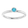 Natural Blue Zircon | Round | 3mm