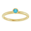 Natural Blue Zircon | Round | 3mm
