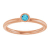 Natural Blue Zircon | Round | 3mm