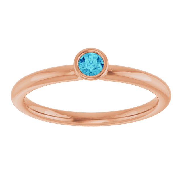 Natural Blue Zircon | Round | 3mm