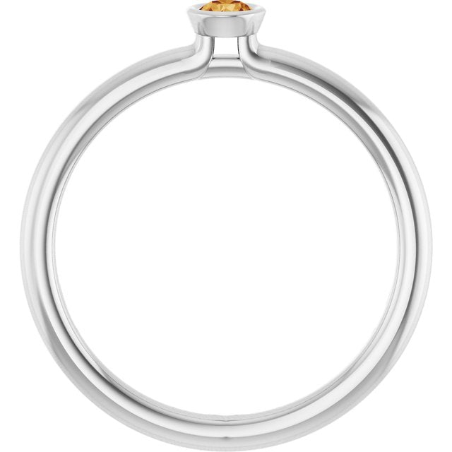 Natural Citrine | Round | 3mm