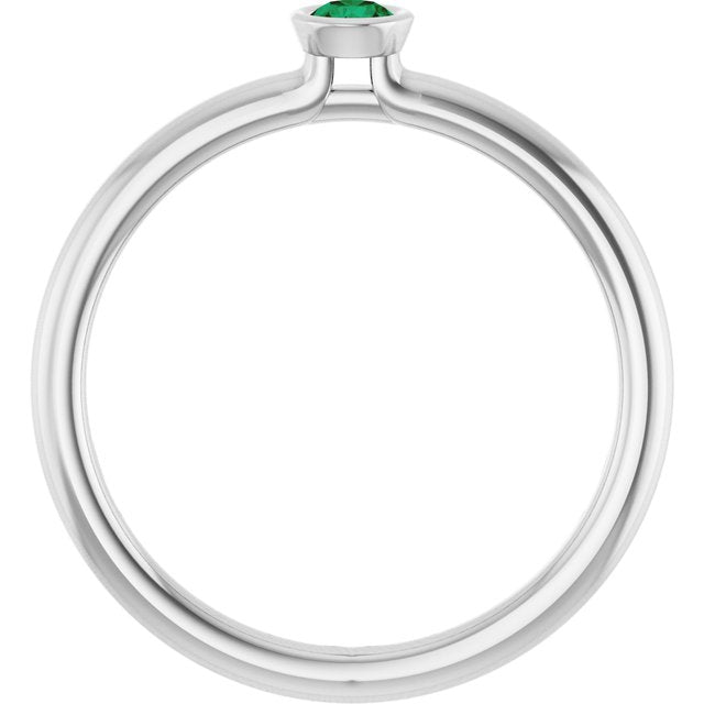 Lab-Grown Emerald | Round | 3mm | Natural Emerald | Round | 3mm