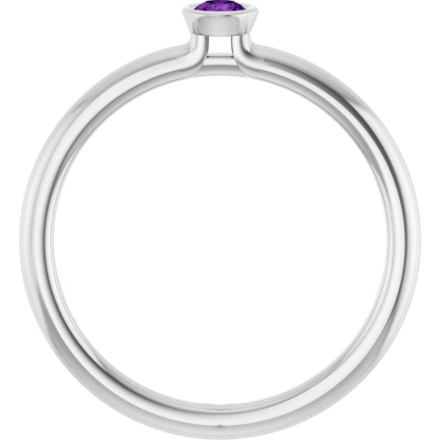 Natural Amethyst | Round | 3mm