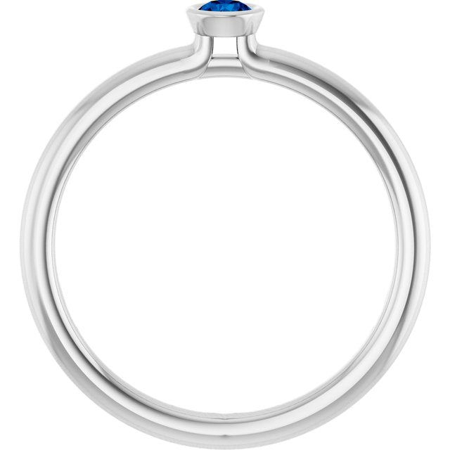 Lab-Grown Blue Sapphire | Round | 3mm | Natural Blue Sapphire | Round | 3mm
