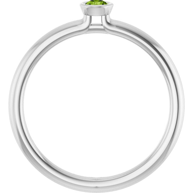 Natural Peridot | Round | 3mm