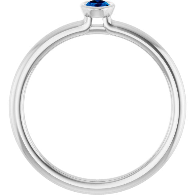 Natural Blue Sapphire | Oval | 5 x 3mm | Lab-Grown Blue Sapphire | Oval | 5 x 3mm