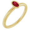 Lab-Grown Ruby | Oval | 5 x 3mm | Natural Ruby | Oval | 5 x 3mm