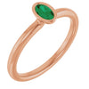 Natural Emerald | Oval | 5 x 3mm | Lab-Grown Emerald | Oval | 5 x 3mm