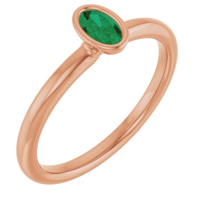Natural Emerald | Oval | 5 x 3mm | Lab-Grown Emerald | Oval | 5 x 3mm