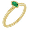 Natural Emerald | Oval | 5 x 3mm | Lab-Grown Emerald | Oval | 5 x 3mm