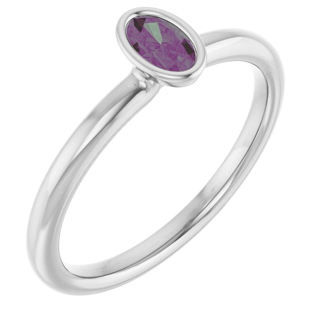 Lab-Grown Alexandrite | Oval | 5 x 3mm