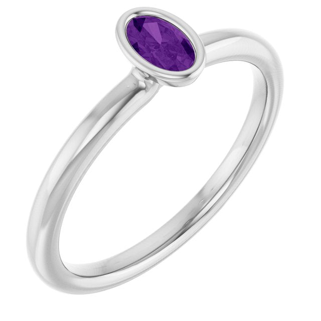 Natural Amethyst | Oval | 5 x 3mm