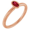 Lab-Grown Ruby | Oval | 5 x 3mm | Natural Ruby | Oval | 5 x 3mm