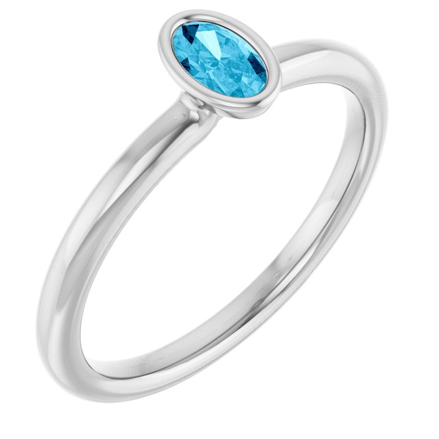 Natural Aquamarine | Oval | 5 x 3mm