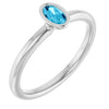 Natural Aquamarine | Oval | 5 x 3mm