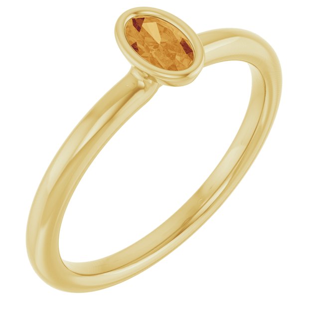 Natural Citrine | Oval | 5 x 3mm