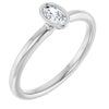 Natural White Sapphire | Oval | 5 x 3mm