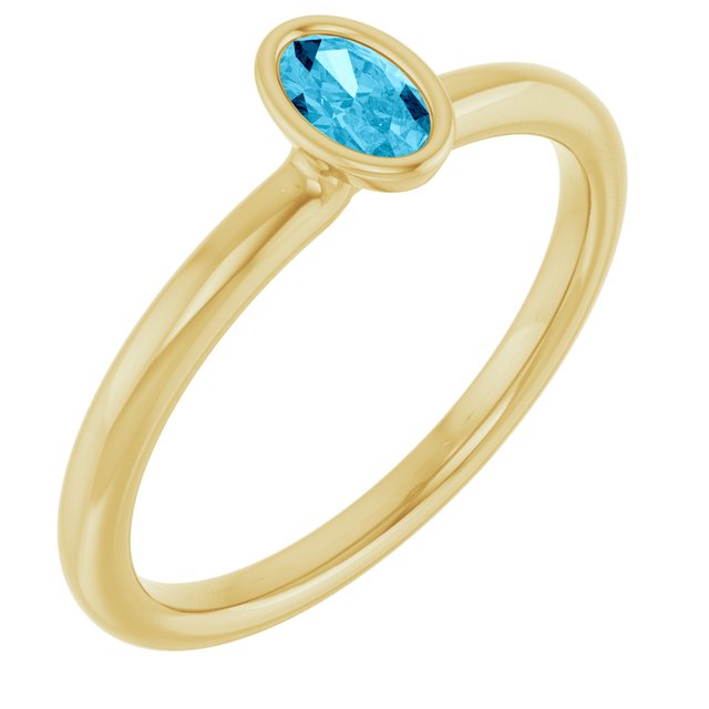 Natural Aquamarine | Oval | 5 x 3mm