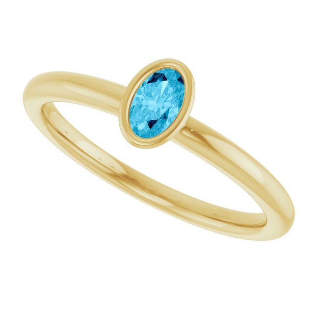 Natural Aquamarine | Oval | 5 x 3mm