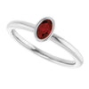 Natural Mozambique Garnet | Oval | 5 x 3mm