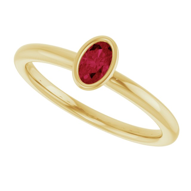 Lab-Grown Ruby | Oval | 5 x 3mm