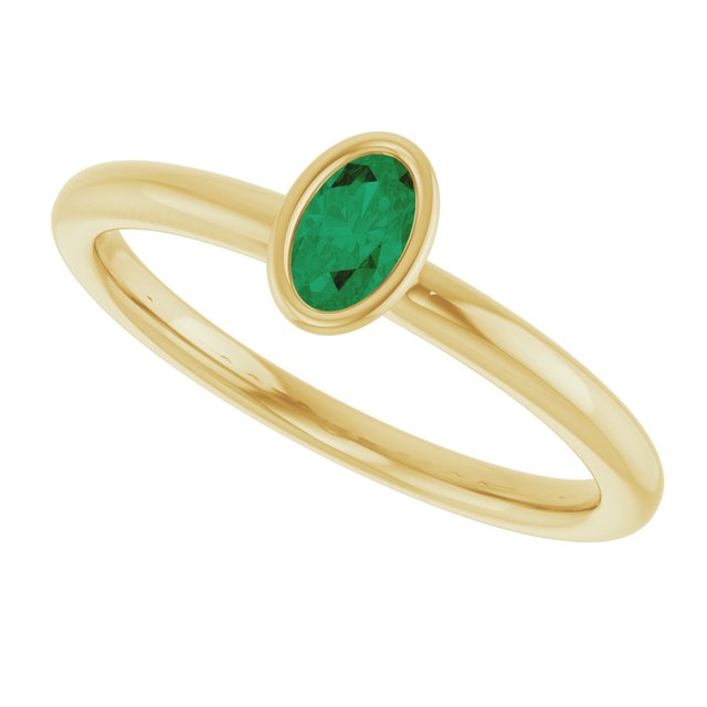 Lab-Grown Emerald | Oval | 5 x 3mm
