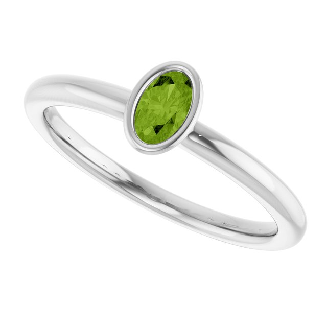 Natural Peridot | Oval | 5 x 3mm