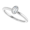 Natural White Sapphire | Oval | 5 x 3mm