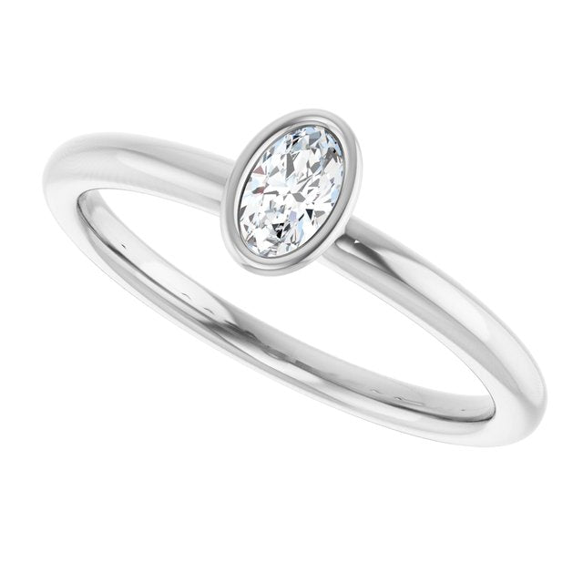 Natural White Sapphire | Oval | 5 x 3mm