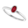 Lab-Grown Ruby | Oval | 5 x 3mm