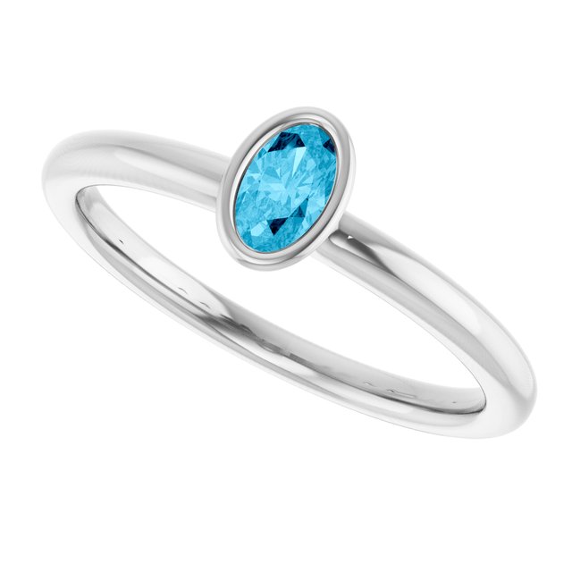 Natural Aquamarine | Oval | 5 x 3mm