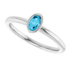 Natural Aquamarine | Oval | 5 x 3mm