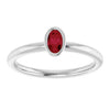 Natural Ruby | Oval | 5 x 3mm | Lab-Grown Ruby | Oval | 5 x 3mm