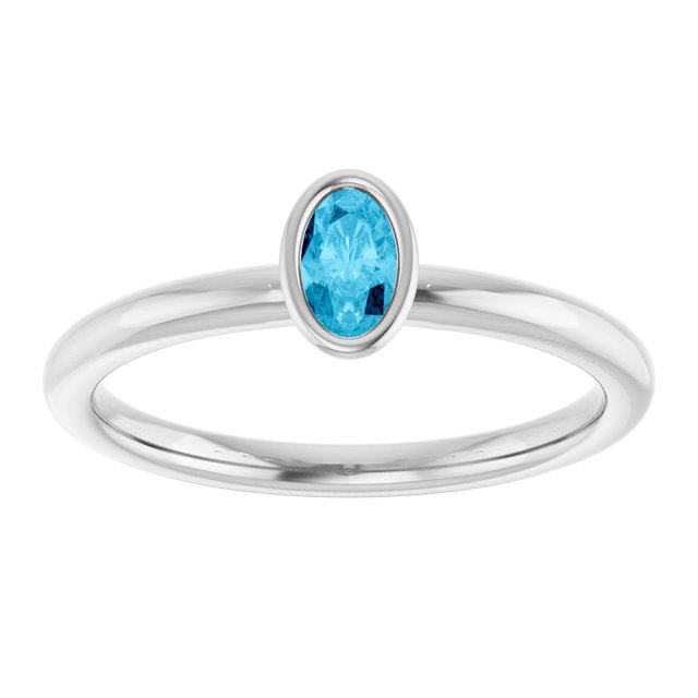 Natural Aquamarine | Oval | 5 x 3mm