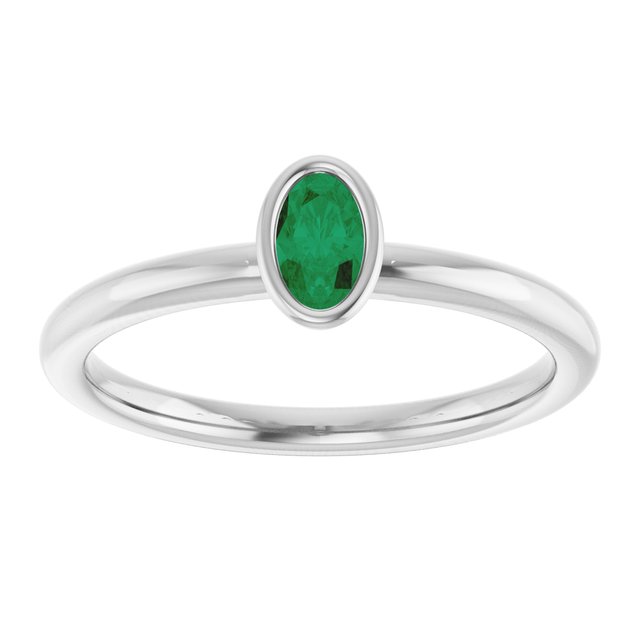 Lab-Grown Emerald | Oval | 5 x 3mm | Natural Emerald | Oval | 5 x 3mm
