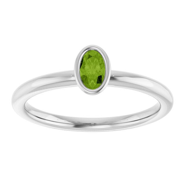 Natural Peridot | Oval | 5 x 3mm