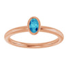 Natural Blue Zircon | Oval | 5 x 3mm
