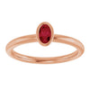 Lab-Grown Ruby | Oval | 5 x 3mm | Natural Ruby | Oval | 5 x 3mm